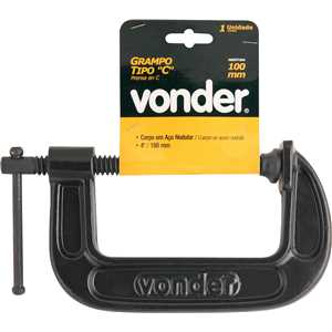 Grampo sargento (tipo C), 4", VONDER
