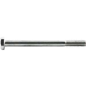 Parafuso sextavado zincado 1/4" x 3", UNC, rosca parcial, VONDER