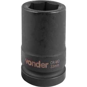 Soquete sextavado longo de impacto, 33 mm, encaixe de 1", VONDER