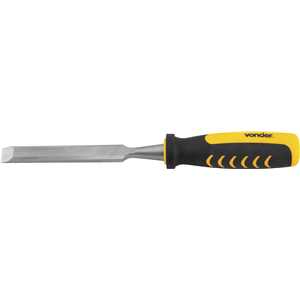 Formão chanfrado reto 3/8", com cabo em PVC, VONDER
