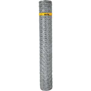 Tela metálica hexagonal, mangueirão, malha 3", 16 BWG x 1,8 m, com 50 m, VONDER