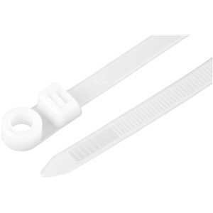 Abraçadeira de nylon para parafusos, branca, 380 mm x 7,6 mm, VONDER