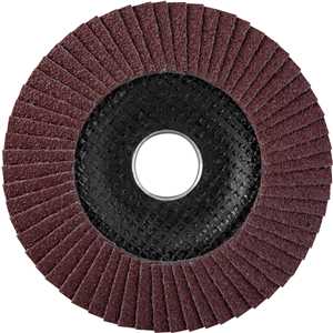 Flap-disc, disco de desbaste/acabamento, 4.1/2" - 115 mm, cônico, grão 60, VONDER