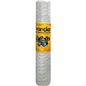 Tela metálica hexagonal, galinheiro, malha 2", 18 BWG x 1,2 m, com 50 m, VONDER