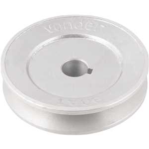 Polia de alumínio 1 canal, perfil A, 90 mm com furo de 5/8" - 15,9 mm, VONDER