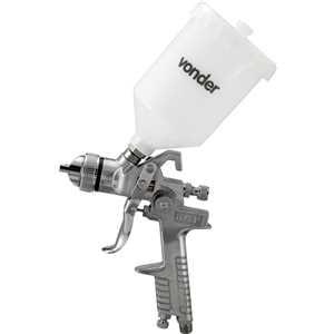 Pistola para pintura, tipo gravidade, com caneca plástica, PGV 600, VONDER
