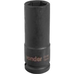 Soquete sextavado longo de impacto, 19 mm, encaixe de 1/2", VONDER