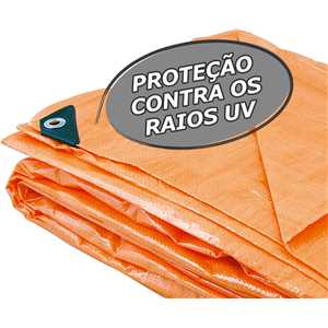 Lona de polietileno laranja 6 m x 6 m, VONDER
