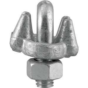 Clips para cabo de aço 3/8" - 9,53 mm, pesado, VONDER PLUS