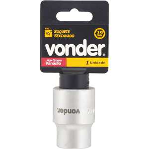 Soquete sextavado com encaixe de 3/4", 19 mm, VONDER
