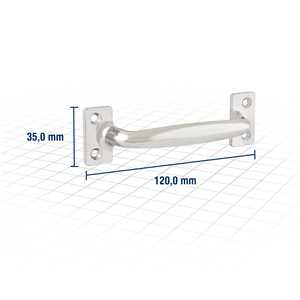 Puxador tipo alça, 120 mm, VONDER