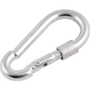 Mosquetão com trava, roscada, 9 mm x 90 mm, VONDER