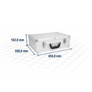 Maleta para ferramentas, profissional, 455 mm x 330 mm x 152 mm, prata, MFV 455, VONDER
