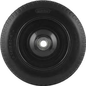 Roda completa com pneu maciço aro 8", furo de 1", capacidade 100 kg, VONDER