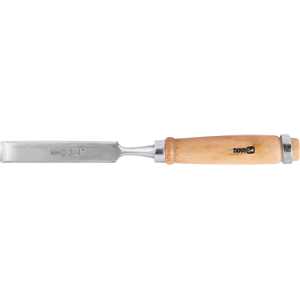 Formão chanfrado reto 3/4", com cabo de madeira, NOVE54