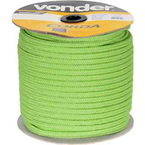 Corda caminhoneiro trançada, 12 mm x 111 m, verde, VONDER