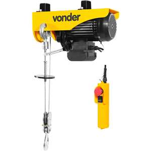 Guincho elétrico para 0,3 tonelada (0,3 tf) / 0,6 tonelada (0,6 tf) GEV 600 127 V~ VONDER