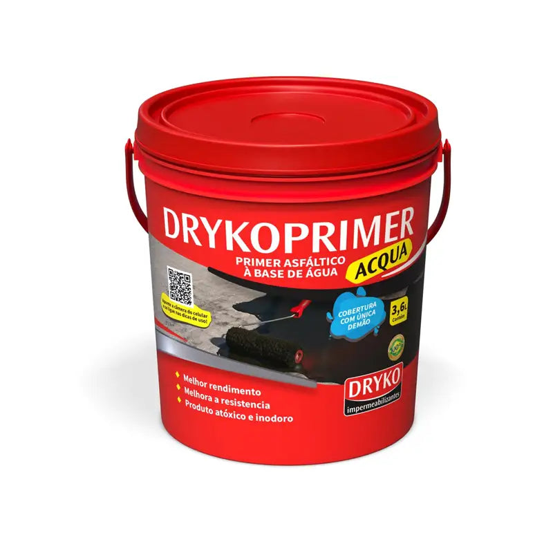 Impermeabilizante Asfalto Frio 4X3,6L Drykoprimer Acqua
