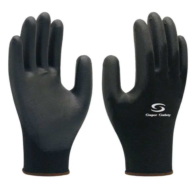 Luva Helanca Pu Preta T9g Safety