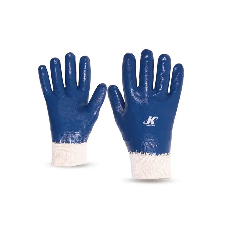 Luva Malha Banhada Nitrílica Azul 9 Kalipso