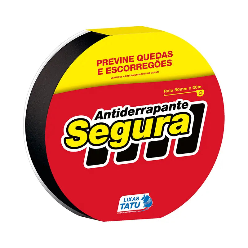 Fita Antiderrapante Escadas Preta 05Cmx20m Tatu
