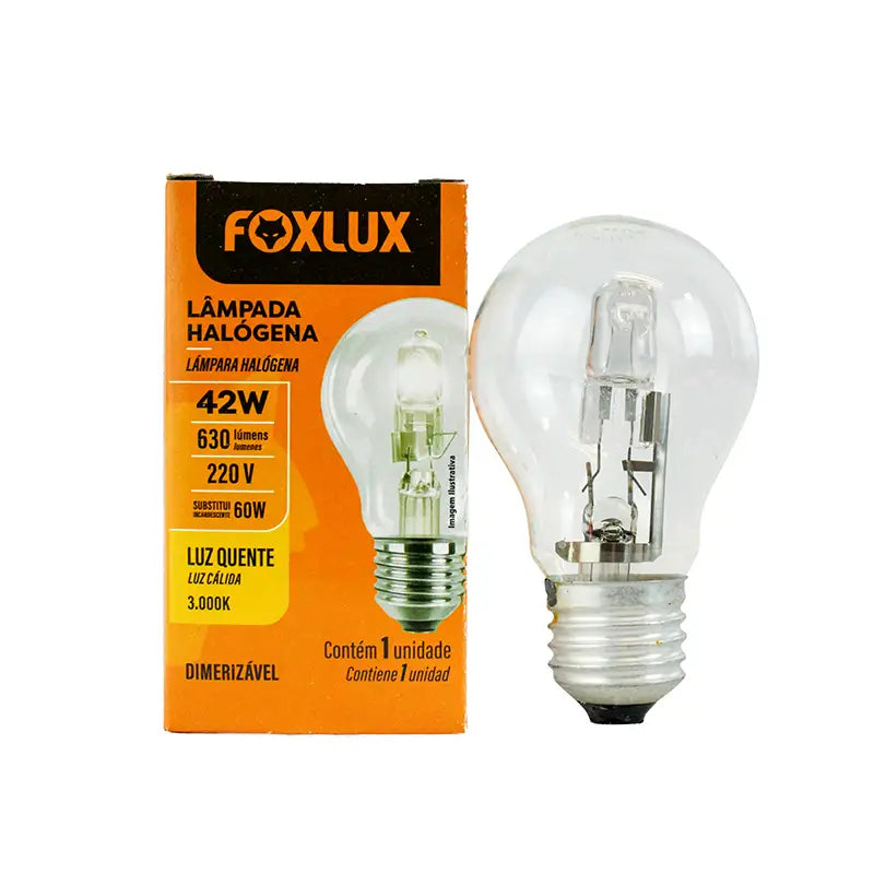 Lâmpada Halógena 42=60X220v Foxlux C10
