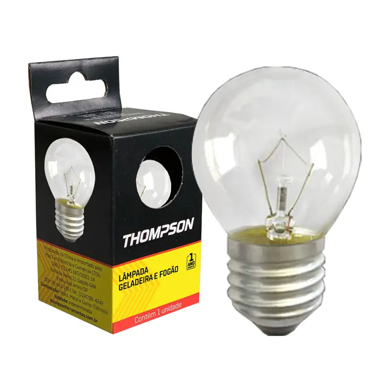 Lâmpada Geladeira/Fogão 40X127 Transparente Thompson C10
