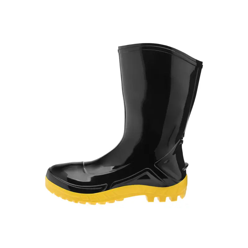 Bota Vulcaflex Preto/Amarelo Pvc Cano Médio S/Forro 41