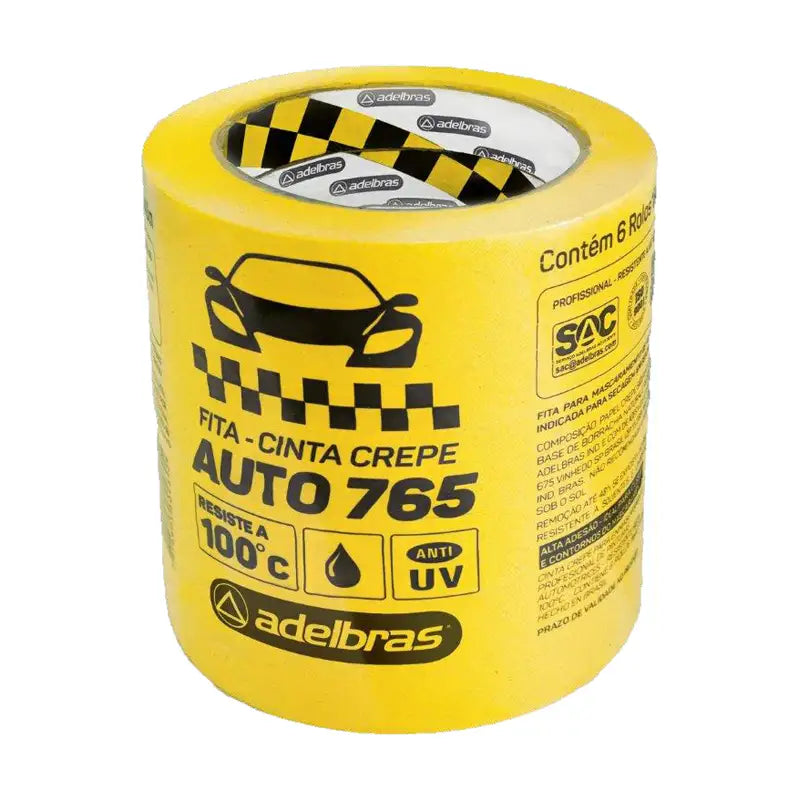 Fita Crepe 18Mmx40m Automotiva Adelbras C6