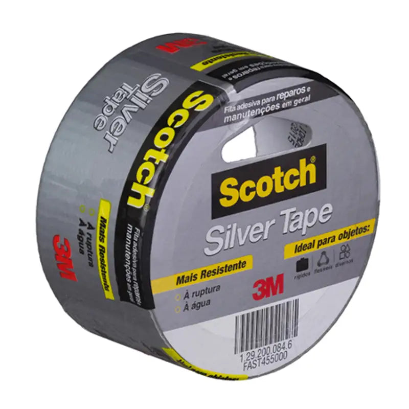 Fita Adesiva Silver Cinza Scotch 45X05