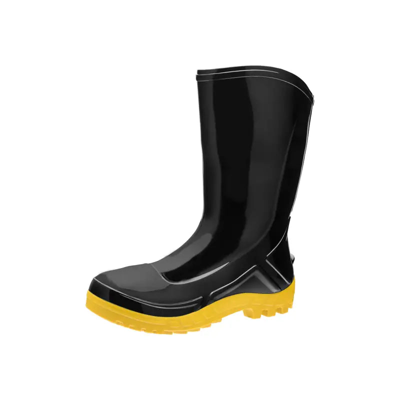 Bota Vulcaflex Preto/Amarelo Pvc Cano Médio C/Forro 42