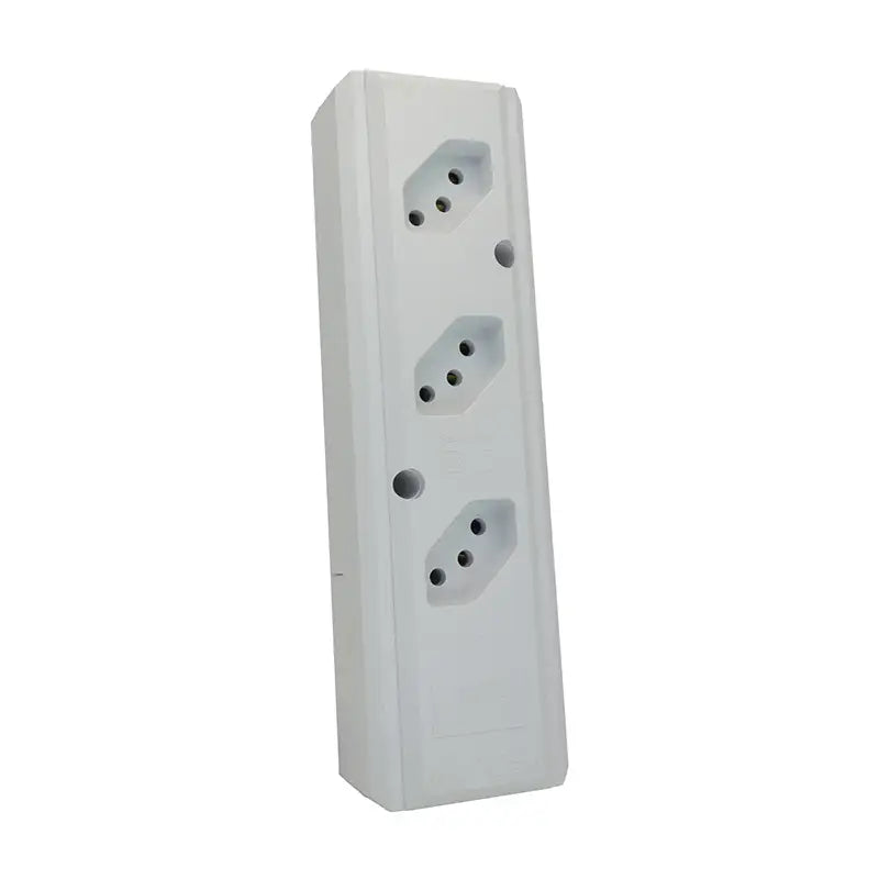 Tomada Barra Tripla Branca 10/20A Pro45 Inte