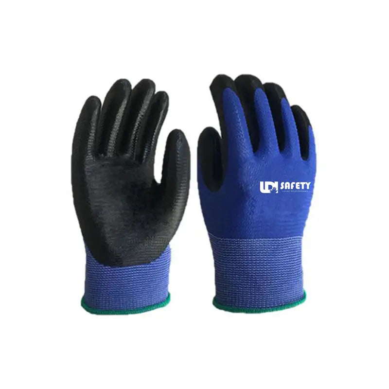 Luva Poliéster Revestimento Nitrílico Azul/Preto 9=G Ldi