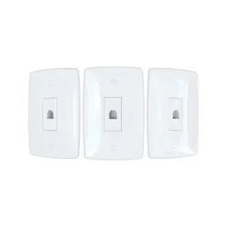 TOMADA RJ11 2X4 BC 2 FIOS BLUX