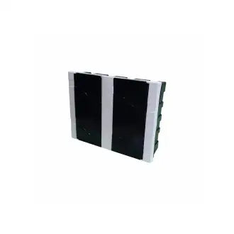 Quadro Disjuntor Pvc Embutir 16 Branco / 12 Preto Fumê Thompson