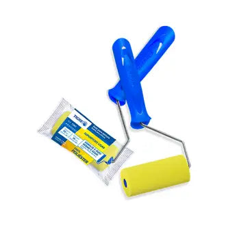 Rolo Espuma Poliester 09Cm C/Suporte Tigre