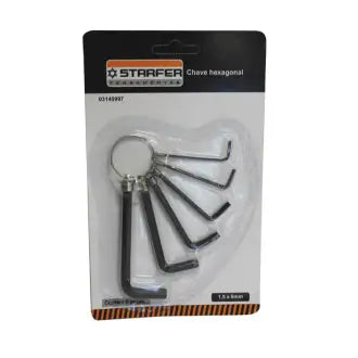 Chave Allen 6 Peças 1,5 A 6Mm Peças Starfer