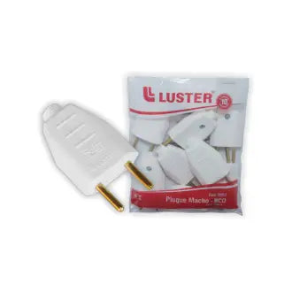 Pino Macho 2P 10A Branco Luster C10