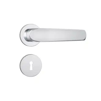 Fechadura Interna Alavanca Inox 81309 Roseta Redonda