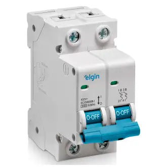 Disjuntor Bipolar 32A Branco Elgin C6