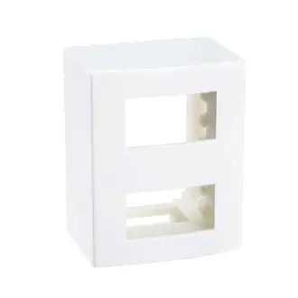Caixa X 2 Postos Sobrepor Branco Sleek Margirius
