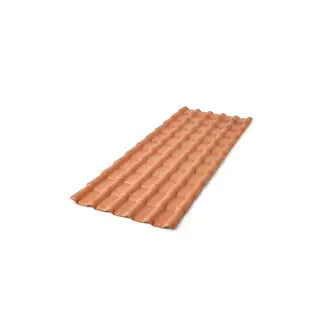 Telha Pvc Plan 242X88 Marrom Precon