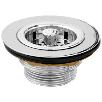 Válvula Pia Americana Metal Cromado 31/2X11/2