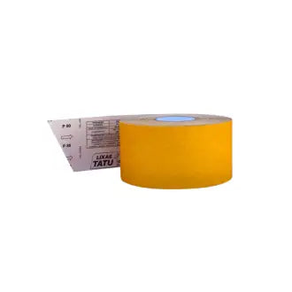 Lixa Rolo Madeira Amarela 60 Papel 12X45 Lixas Tatu