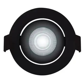 Spot Led Direcionável 5W 6500K Redondo Preto Elg
