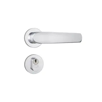 Fechadura Externa Alavanca Inox 80309 Roseta Redonda