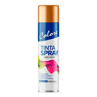 Tinta Spray Metálica Cobre 6X400 Colore