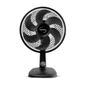 Ventilador Mesa 30Cm 6 Pás Preto Mallory 220V