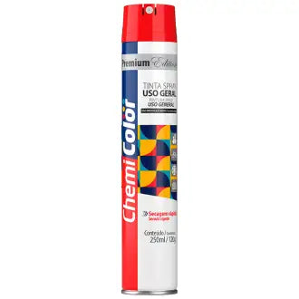 Tinta Spray Vermelho 6X250 Chemicolor