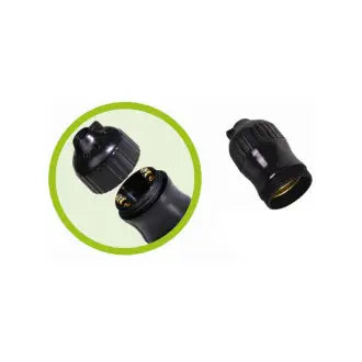 Soquete Nylon S/Chave Preto Ilumi C10